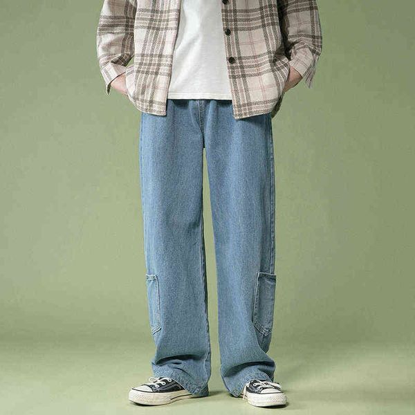 korean wide-leg jeans men's fashion retro casual pocket jeans men streetwear loose hip-hop straight denim trousers mens -2xl t220726, Blue
korean wide-leg jeans men's fashion retro casual pocket jeans men streetwear loose hip-hop straight denim trousers mens -2xl t220726, Blue
