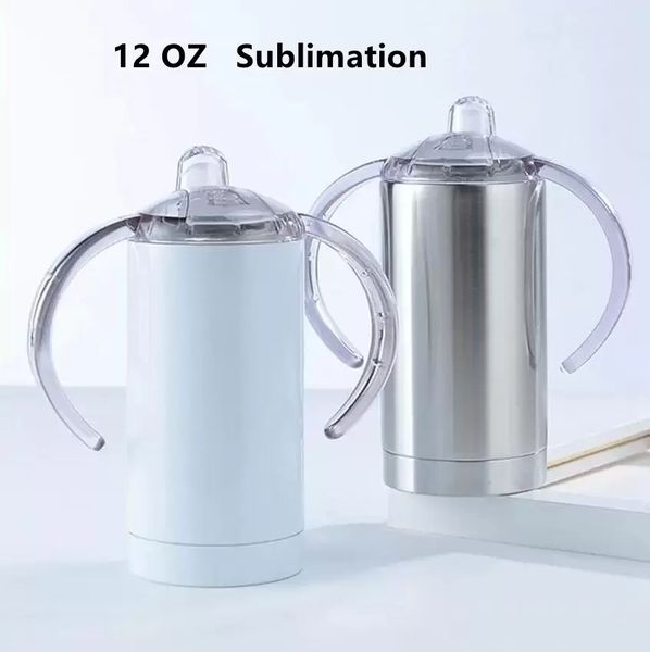 spot goods blank sublimation sippy cup tumbler for children 12oz white straight cups stainless steel kids drinking tumbler with handles
spot goods blank sublimation sippy cup tumbler for children 12oz white straight cups stainless steel kids drinking tumbler with handles