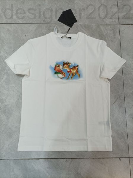 women's t-shirt designer moc & o spring and summer fawn print loose pullover short sleeve t-shirt temperament round neck couple flje, White
women's t-shirt designer moc & o spring and summer fawn print loose pullover short sleeve t-shirt temperament round neck couple flje, White