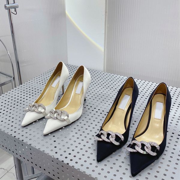 2022 lady designer summer women shoes satin silk poined toe crystal high heels stiletto stripper zapatos loafer sandalias pumps, Black
2022 lady designer summer women shoes satin silk poined toe crystal high heels stiletto stripper zapatos loafer sandalias pumps, Black