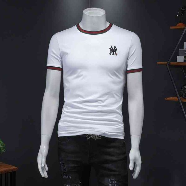 men's fashion personality trend new short-sleeved brand wholesale 2022 short sleeve t-shirt summer embroidery simple clothes boys', White;black
men's fashion personality trend new short-sleeved brand wholesale 2022 short sleeve t-shirt summer embroidery simple clothes boys', White;black