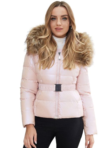 ziai fuzzy trim hooded belted puffer coat f2fh#, Black
ziai fuzzy trim hooded belted puffer coat f2fh#, Black