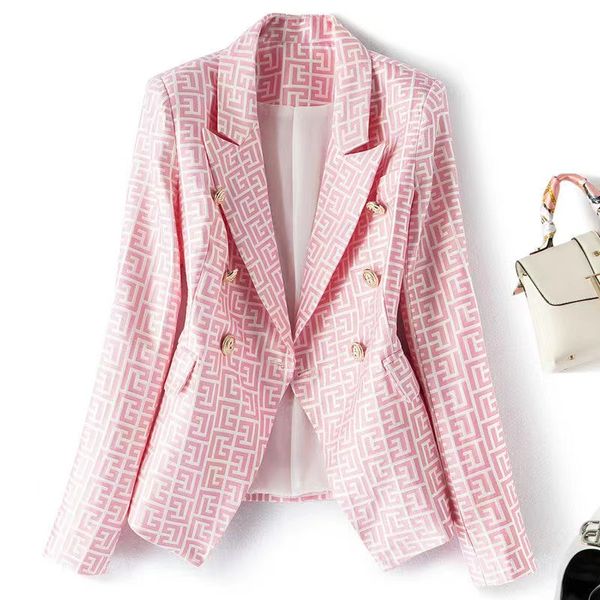 t058 womens suits blazers tide brand high-quality retro fashion designer presbyopic maze series suit jacket lion double-breasted slim plus s, White;black
t058 womens suits blazers tide brand high-quality retro fashion designer presbyopic maze series suit jacket lion double-breasted slim plus s, White;black