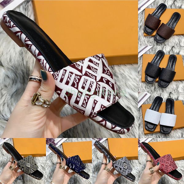fashion womens sandals l designers flat slides luxurys flip flops slippers australia summer leather outsole jacquard fabric canvas ladies cl, Black
fashion womens sandals l designers flat slides luxurys flip flops slippers australia summer leather outsole jacquard fabric canvas ladies cl, Black