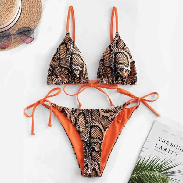 2021 new bikini split swimsuit double sided leopard snake print bikini swimsuit, White;black
2021 new bikini split swimsuit double sided leopard snake print bikini swimsuit, White;black