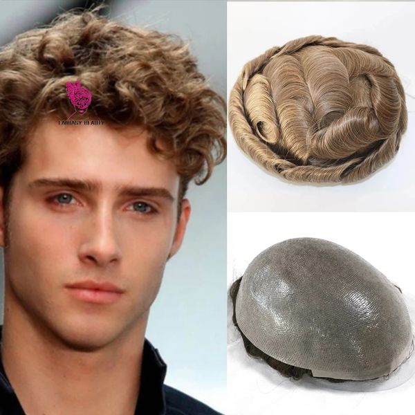 brown men's wig hair prosthesis 0.08mm knotless v-loop pu toupee durable thin pu wigs for men 100% human hairs capillary hombre, Black
brown men's wig hair prosthesis 0.08mm knotless v-loop pu toupee durable thin pu wigs for men 100% human hairs capillary hombre, Black