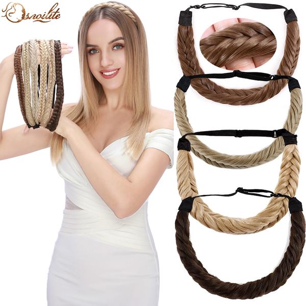 costume accessories synthetic fishbone braids twist elastic hair headband with adjustable belt woman hair style braided headband hairpiece, Silver
costume accessories synthetic fishbone braids twist elastic hair headband with adjustable belt woman hair style braided headband hairpiece, Silver
