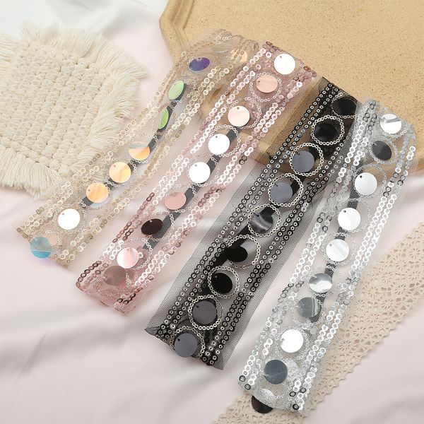 s2874 summer vintage fashion women's sequins lace headband elastic headbands ladies elegant lace hair band, Silver
s2874 summer vintage fashion women's sequins lace headband elastic headbands ladies elegant lace hair band, Silver