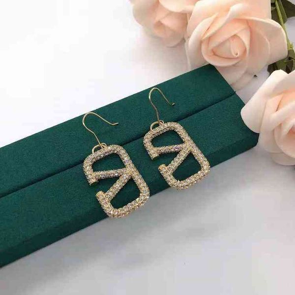 fine jewellery ornament charm earring v letter diamond earrings brass earrings 925 silver needle earrings female, Golden
fine jewellery ornament charm earring v letter diamond earrings brass earrings 925 silver needle earrings female, Golden