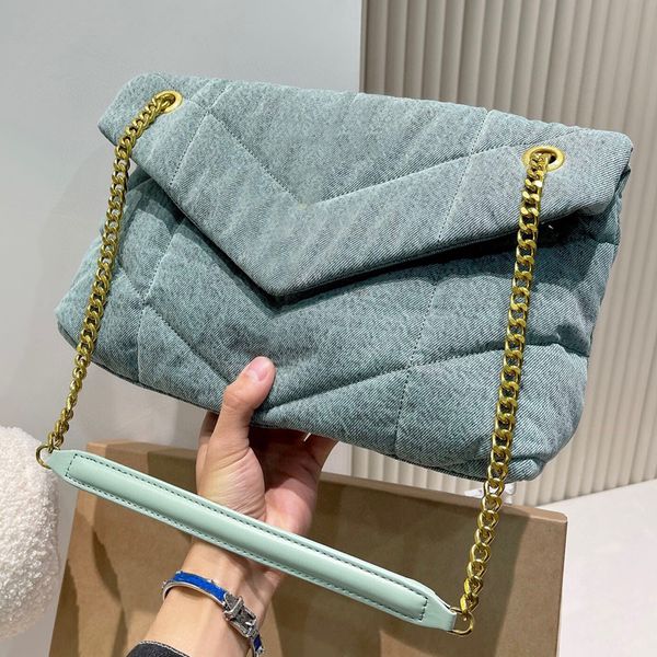designers women washed green denim bag lou lou fashion classic cowboy shoulder messenger shopping bags luxury designer handbag purse chain c
designers women washed green denim bag lou lou fashion classic cowboy shoulder messenger shopping bags luxury designer handbag purse chain c
