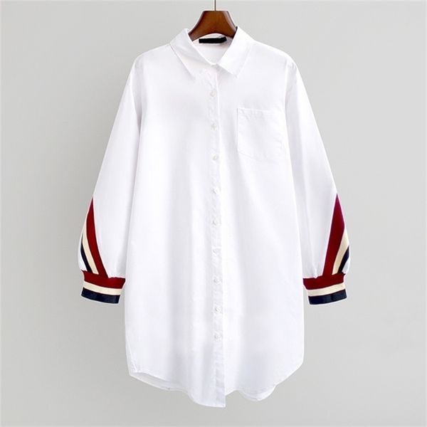 white loose button up stripe bandage shirts women blouses turn-down collar woven long sleeve plus size ladies 220407
white loose button up stripe bandage shirts women blouses turn-down collar woven long sleeve plus size ladies 220407