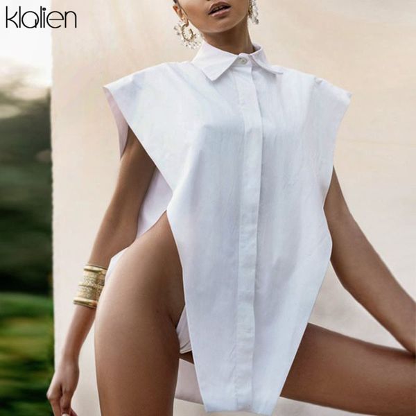 party solid shirt for women lapel sleeveless hollow out loose novelty shirts female 2022 summer new streetwear, White
party solid shirt for women lapel sleeveless hollow out loose novelty shirts female 2022 summer new streetwear, White