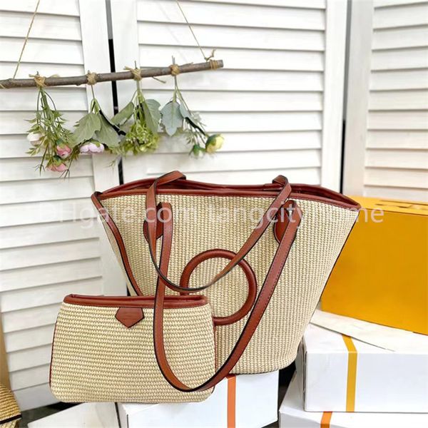 luxury designer beach bag summer purse womens tote one shoulder bag composite bags with wallet knitting and pu leather large capacity travel
luxury designer beach bag summer purse womens tote one shoulder bag composite bags with wallet knitting and pu leather large capacity travel