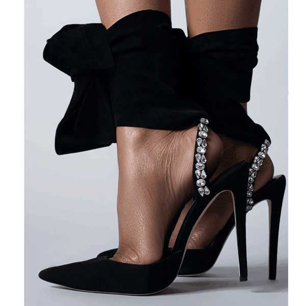 2022 summer black luxury dress shoes rhinestone bowtie stiletto heel party for women micro suded elegant black heels plus size woman pumps
2022 summer black luxury dress shoes rhinestone bowtie stiletto heel party for women micro suded elegant black heels plus size woman pumps