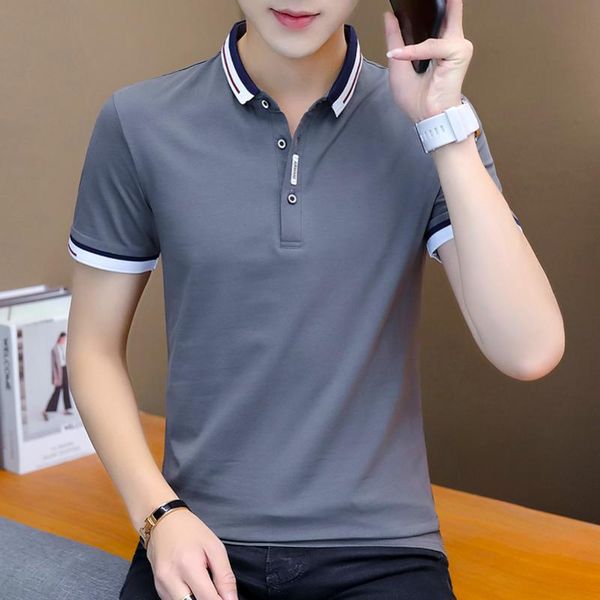 men's polos summer men shirt business casual striped colorblock fashion slim thin man short sleeve polosmen's, White;black
men's polos summer men shirt business casual striped colorblock fashion slim thin man short sleeve polosmen's, White;black