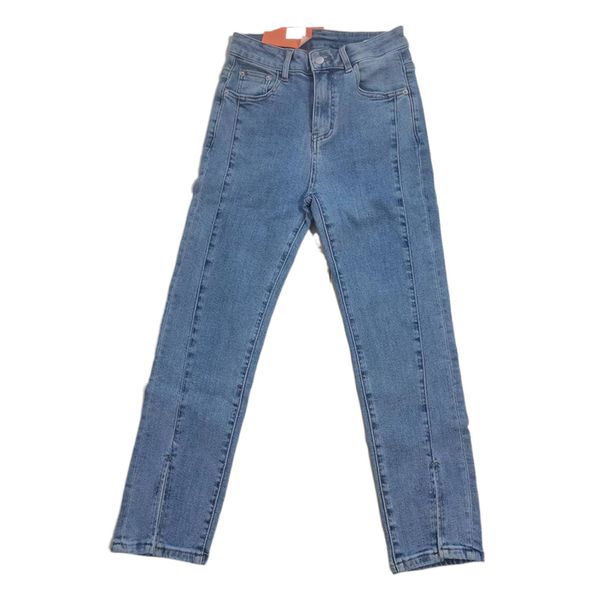jeans summer women's retro temperament skinny straight commuter slim jeans high waist pants, Blue
jeans summer women's retro temperament skinny straight commuter slim jeans high waist pants, Blue