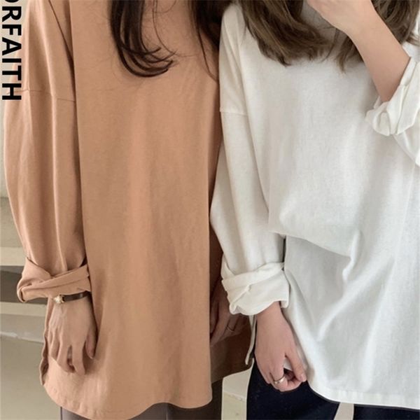 colorfaith autumn trend t-shirts oversized solid bottoming long sleeve wild korean minimalist style t601 220402, White
colorfaith autumn trend t-shirts oversized solid bottoming long sleeve wild korean minimalist style t601 220402, White