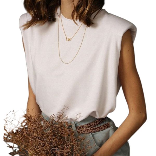 om chaoren pavilion europe and america ins basic sleeveless vest backing shirt solid color crewneck loose t-shirt women's spring q3bp#, White
om chaoren pavilion europe and america ins basic sleeveless vest backing shirt solid color crewneck loose t-shirt women's spring q3bp#, White