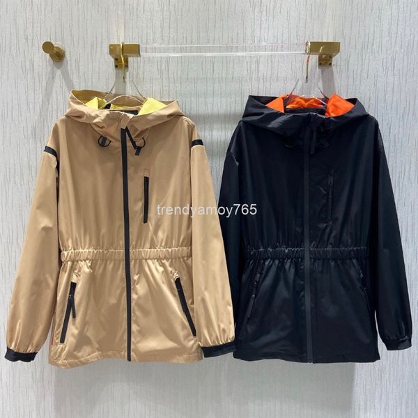 women's wool & blends spring women's windbreaker red stripe hooded jacket temperament versatile waist jacket fashion, Black
women's wool & blends spring women's windbreaker red stripe hooded jacket temperament versatile waist jacket fashion, Black