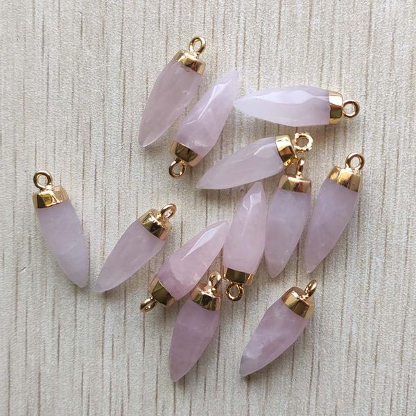 natural rose quartz stone cone charms faceted drop pendants diy earring necklace bracelet jewelry accessories making, Bronze;silver
natural rose quartz stone cone charms faceted drop pendants diy earring necklace bracelet jewelry accessories making, Bronze;silver