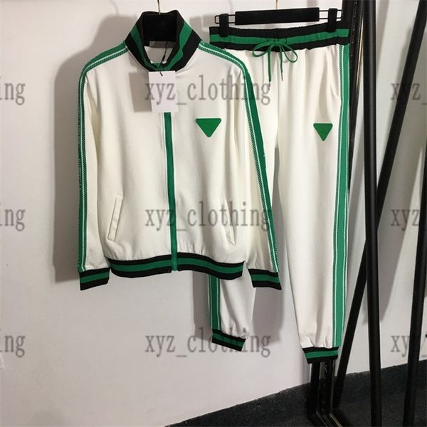 white 22fw newly womens sports tracksuits brand designer embroidery jackets long sleeve zip jacket striped color block lapels coat elastic w, Gray
white 22fw newly womens sports tracksuits brand designer embroidery jackets long sleeve zip jacket striped color block lapels coat elastic w, Gray