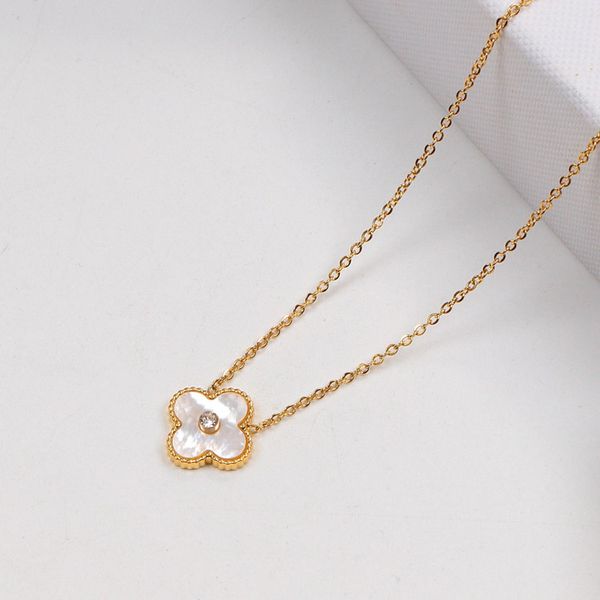 12 mix styles women luxury designer necklace single diamond flower pendant titanium steel necklace wholesale, Silver
12 mix styles women luxury designer necklace single diamond flower pendant titanium steel necklace wholesale, Silver