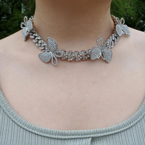 chokers women hip hop necklace butterfly pendant miami cuban curb chain silver color pink crystal rose gold rapper rock roll jewelry, Golden;silver
chokers women hip hop necklace butterfly pendant miami cuban curb chain silver color pink crystal rose gold rapper rock roll jewelry, Golden;silver