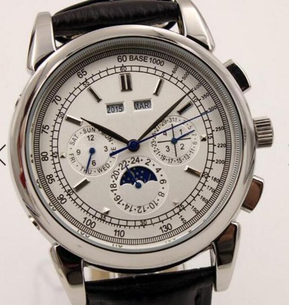 super complication timepiece 5270g automatic mens watch moon phase complicated silver dial perpetual calendar watches black leather, Slivery;brown
super complication timepiece 5270g automatic mens watch moon phase complicated silver dial perpetual calendar watches black leather, Slivery;brown
