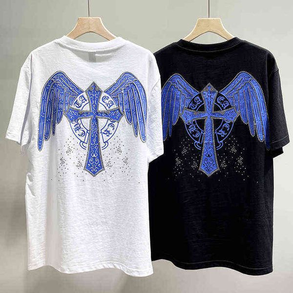 factory online export designer brand short sleeves 22 summer fashion ch croix printed men's and women's round neck loose, White
factory online export designer brand short sleeves 22 summer fashion ch croix printed men's and women's round neck loose, White