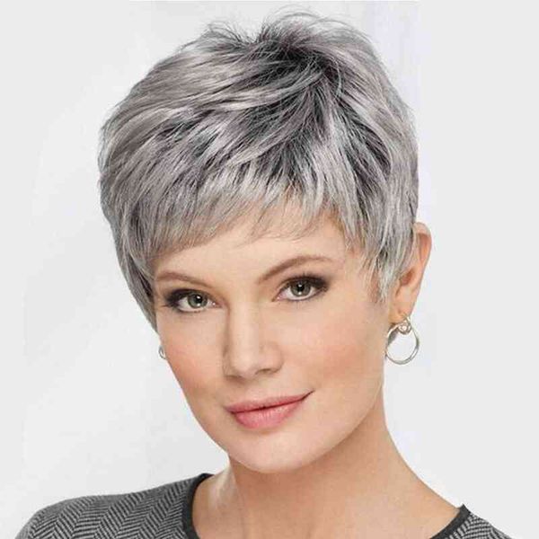 nxy wigs for women synthetic short with bang mixed gray high temperature fiber heat reitant hair 220528, Black;brown
nxy wigs for women synthetic short with bang mixed gray high temperature fiber heat reitant hair 220528, Black;brown