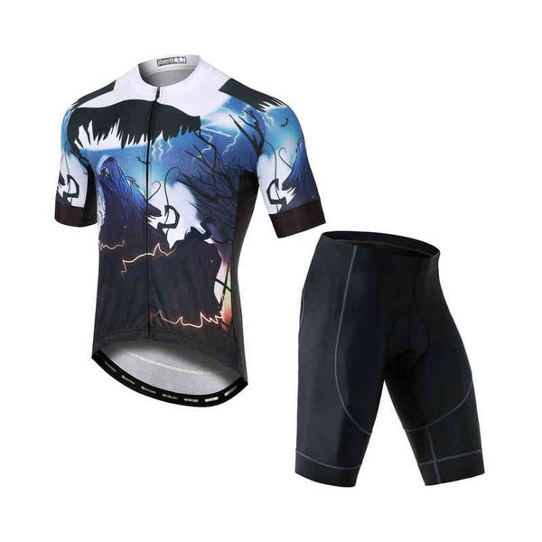 2022 the latest bicycle riding clothing suit factory direct sales xintown thunder wolf summer new short sleeved pants, Gray
2022 the latest bicycle riding clothing suit factory direct sales xintown thunder wolf summer new short sleeved pants, Gray
