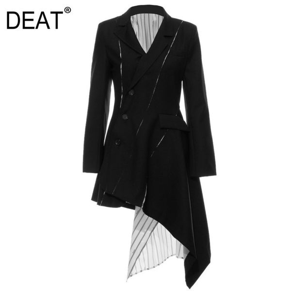 deat autumn turndown collar striped full sleeves high waist zippers single breasted dress wj05001l y200805, Black;pink
deat autumn turndown collar striped full sleeves high waist zippers single breasted dress wj05001l y200805, Black;pink
