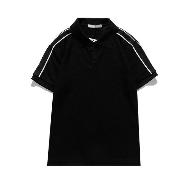 or048 mens designer polo shirt fashion men polos shirts print casual short sleeve t-shirts turn-down collar clothing, White;black 
or048 mens designer polo shirt fashion men polos shirts print casual short sleeve t-shirts turn-down collar clothing, White;black