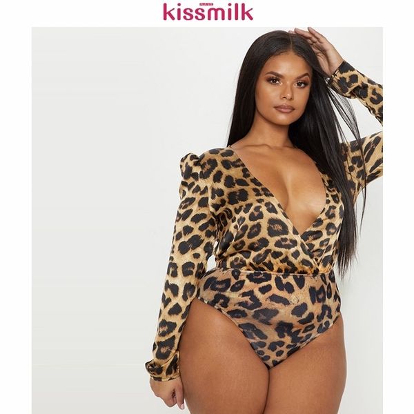 kissmilk arrival autumn fashion deep vneck wild leopard print long sleeve shirt briefs large size jumpsuit y200401, Black;white
kissmilk arrival autumn fashion deep vneck wild leopard print long sleeve shirt briefs large size jumpsuit y200401, Black;white