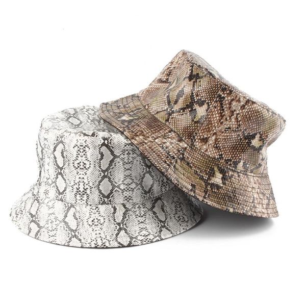 cloches snake leather reversible bucket hats men women streetwear panama caps harajuku hip hop cap fisherman hat, Blue;gray
cloches snake leather reversible bucket hats men women streetwear panama caps harajuku hip hop cap fisherman hat, Blue;gray