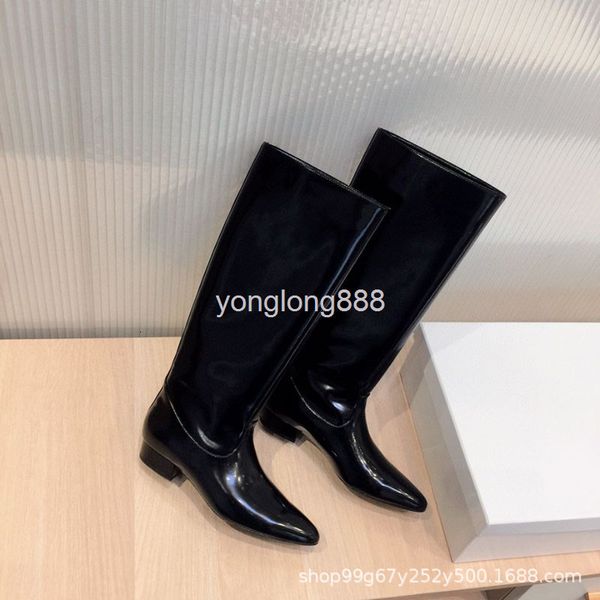 boots british flat heel high boots korean knight knee length straight, Black
boots british flat heel high boots korean knight knee length straight, Black