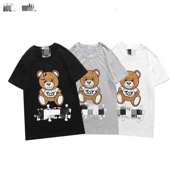 men's t-shirts loose jigsaw bear print short sleeve t-shirt women's couple men's half summer round neck k7pr, White;black
men's t-shirts loose jigsaw bear print short sleeve t-shirt women's couple men's half summer round neck k7pr, White;black
