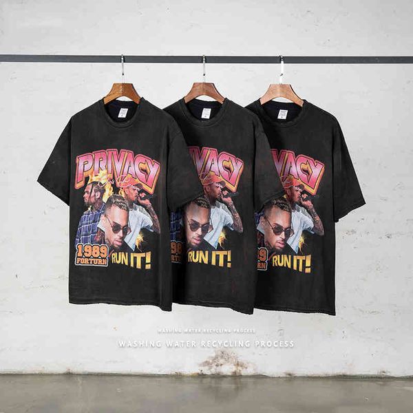 men's t-shirts high street ins hip hop singer print vintage wash worn hole edging short sleeve t-shirt tee tqmt, White;black
men's t-shirts high street ins hip hop singer print vintage wash worn hole edging short sleeve t-shirt tee tqmt, White;black
