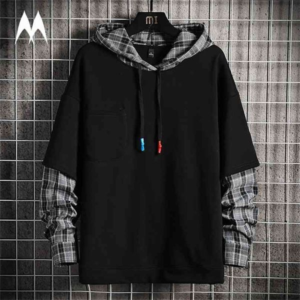 plaid patchwork hoodie men brand harajuku hoodies men high street oversized hooded sweatshirts streetwear men clothing 210924, Black
plaid patchwork hoodie men brand harajuku hoodies men high street oversized hooded sweatshirts streetwear men clothing 210924, Black