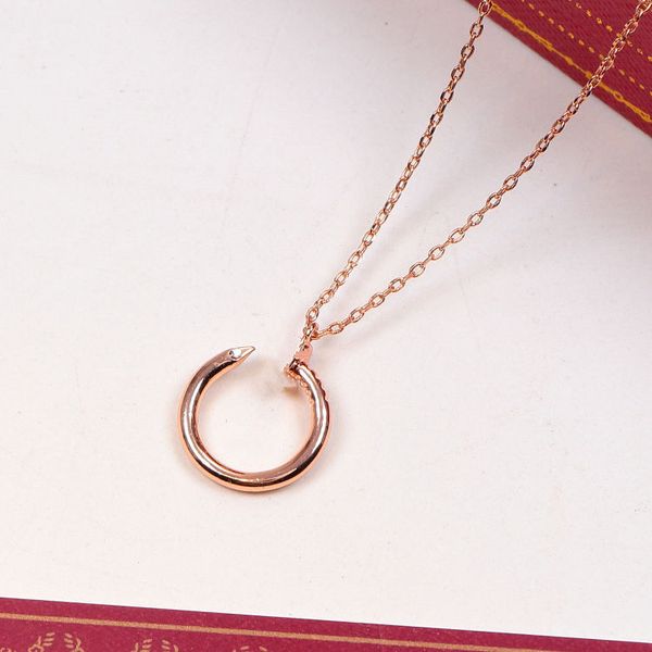 gold silver rose gold classic nail necklace designer luxury diamond ladies girl wedding birthday gift jewelry not fading
gold silver rose gold classic nail necklace designer luxury diamond ladies girl wedding birthday gift jewelry not fading