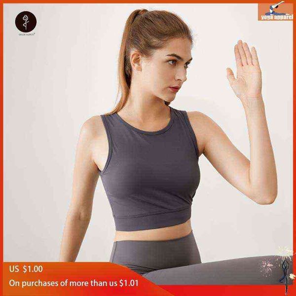 summer nude mesh stitching short fitness vest with chest pad sleeveless sports yoga shorts skin-friendly clothes, Gray
summer nude mesh stitching short fitness vest with chest pad sleeveless sports yoga shorts skin-friendly clothes, Gray