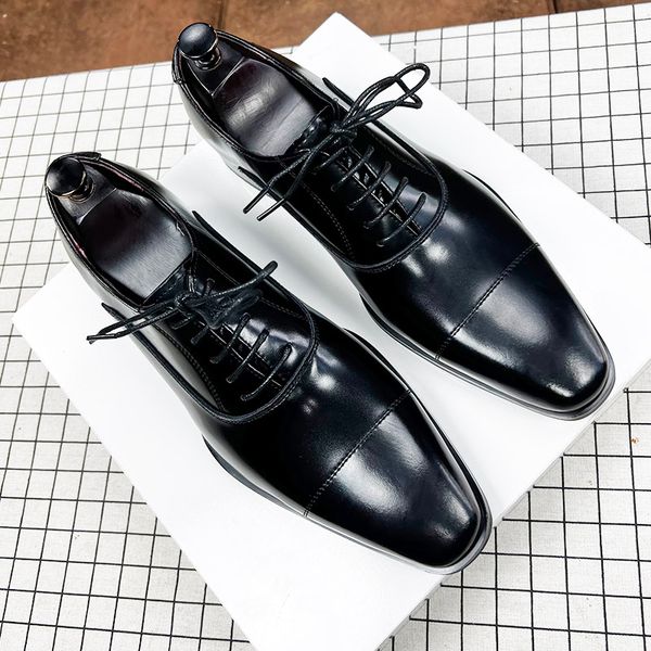 leather shoes men formal business shoe british style breathable cowhide gentlemen derby shoes wedding oxfords, Black
leather shoes men formal business shoe british style breathable cowhide gentlemen derby shoes wedding oxfords, Black