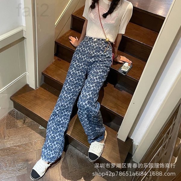 women's jeans designer ce home jacquard full waist straight tube wide leg jeans women's loose and thin floor mops 3vek, Blue
women's jeans designer ce home jacquard full waist straight tube wide leg jeans women's loose and thin floor mops 3vek, Blue