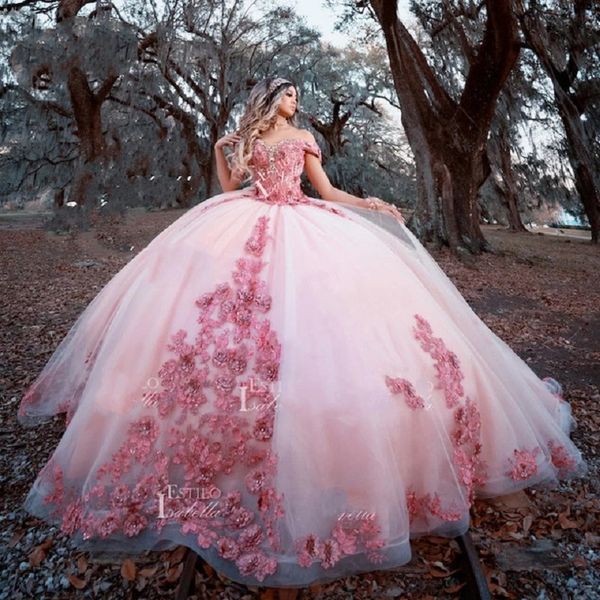 luxury pink floral quinceanera dresses beading off the shoulder sequined crystal vestido de 15 años sweet 16 prom gowns formal party ball go, Blue;red
luxury pink floral quinceanera dresses beading off the shoulder sequined crystal vestido de 15 años sweet 16 prom gowns formal party ball go, Blue;red