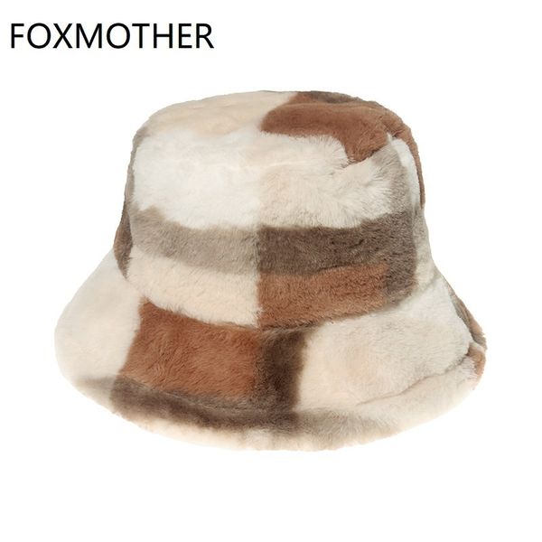 foxmother femme gorro lady outdoor panama soft warm faux fur plaid women fashion hats bucket hat winter 220325, Blue;gray
foxmother femme gorro lady outdoor panama soft warm faux fur plaid women fashion hats bucket hat winter 220325, Blue;gray