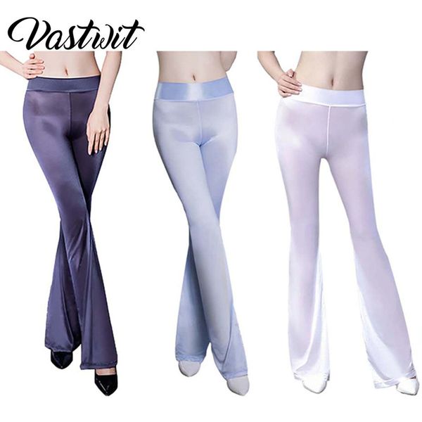 womens glossy flared pants shinny high waist see through stretchy bell bottom leggings wet look clubwear 220719, Black;white
womens glossy flared pants shinny high waist see through stretchy bell bottom leggings wet look clubwear 220719, Black;white