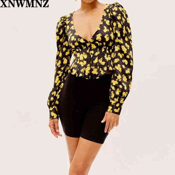 za women floral print blouse scallop lace trim plunging neck buttoned cuffs long puff sleeve female recycled poly blouse 210513, White
za women floral print blouse scallop lace trim plunging neck buttoned cuffs long puff sleeve female recycled poly blouse 210513, White