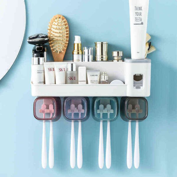 non perforated wall hanging toothbrush rack set bathroom toilet dental cylinder mouthwash cup toothpaste squeezing artifact
non perforated wall hanging toothbrush rack set bathroom toilet dental cylinder mouthwash cup toothpaste squeezing artifact