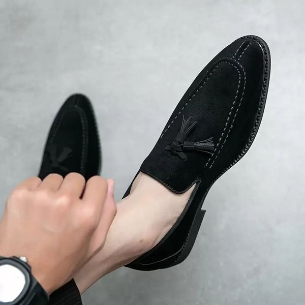 loafers men shoes faux suede solid color casual fashion tassel daily professional banquet simple classic youth one pedal peas shoes ur siz 3, Black
loafers men shoes faux suede solid color casual fashion tassel daily professional banquet simple classic youth one pedal peas shoes ur siz 3, Black