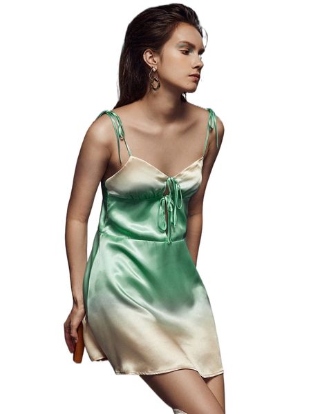 x the pearl collective ombre tie shoulder knot front cami dress r2cx#, Black;gray
x the pearl collective ombre tie shoulder knot front cami dress r2cx#, Black;gray